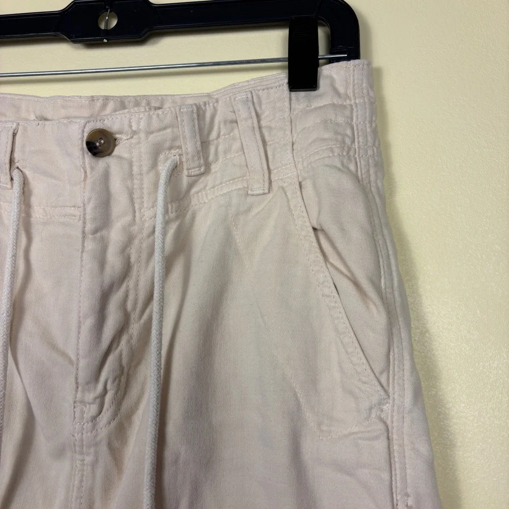 FREE PEOPLE Front Split‎ Maxi Skirt Ecru White Cream Women Size 0 Casual Cotton